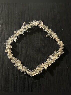 Clear Quartz Crystal Stretch Bracelet